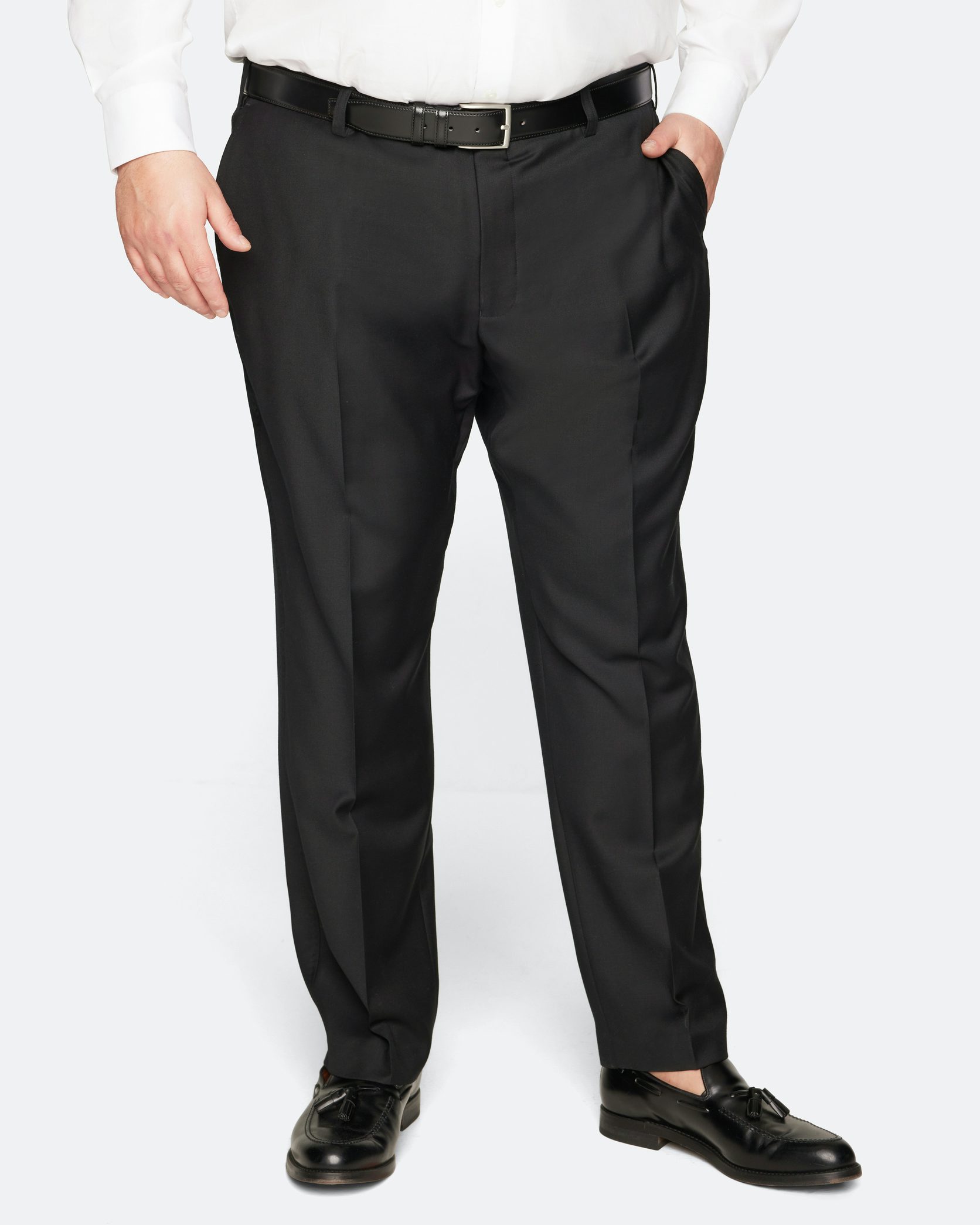 Black linen suit trousers  Massimo Dutti